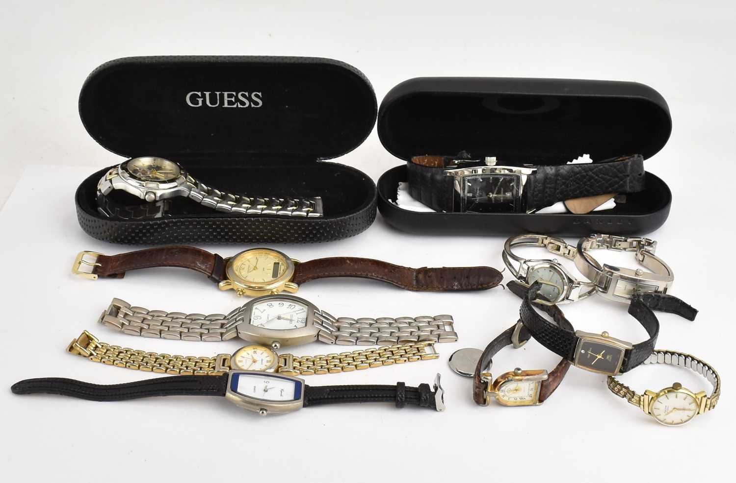 Eleven various wristwatches (11).