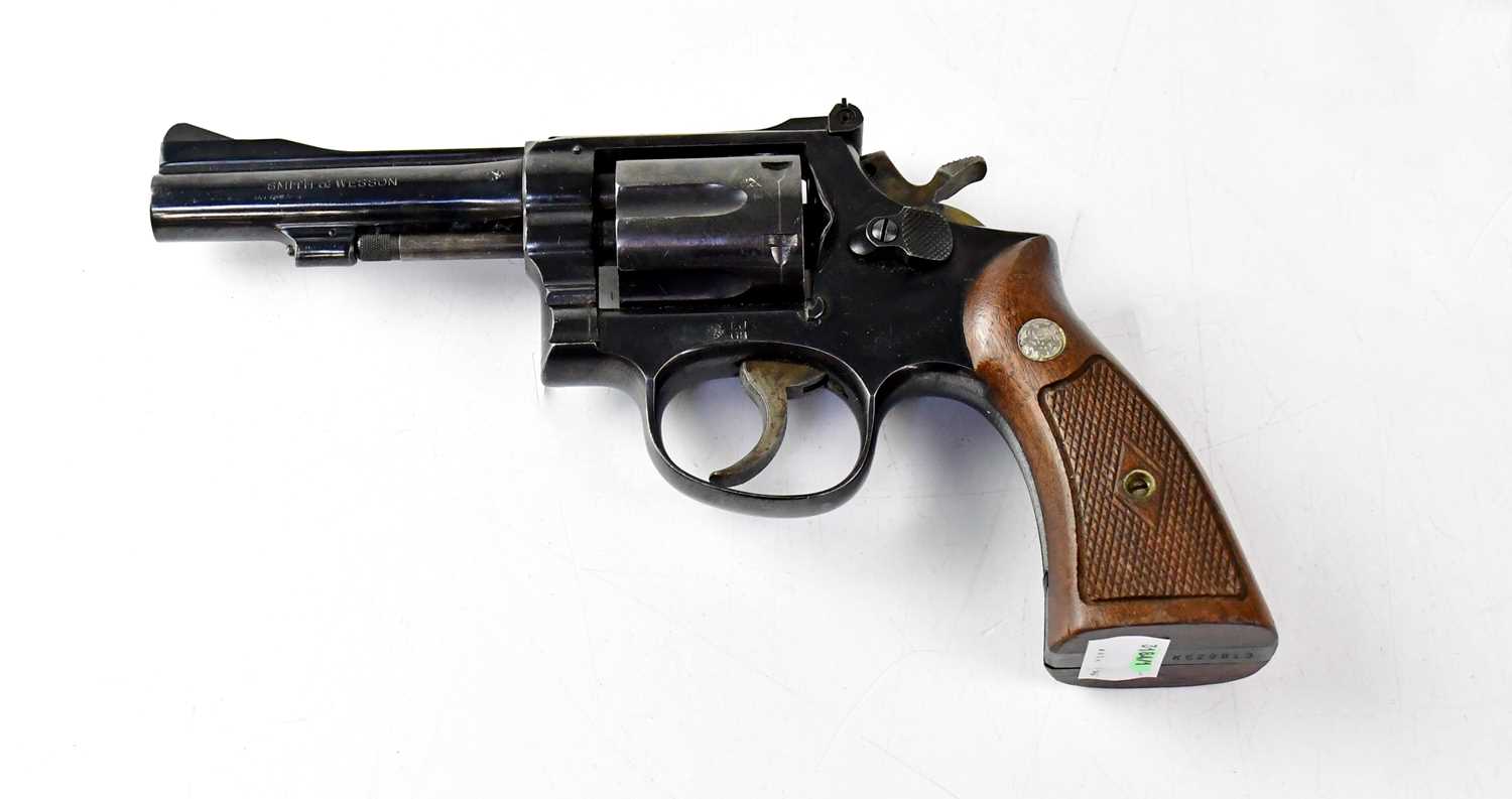SMITH & WESSON; a deactivated Mod 15 .38" six-shot double action revolver, with 4" barrel stamped to - Image 2 of 2