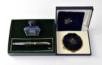 CROSS; a Blockbusters winner's cased fountain pen and Cross ink, presented to the vendor's mother as