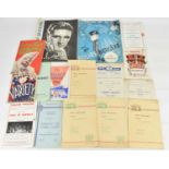 Ephemera to include various movie, theatre and ballet programmes from 1950s to current period.