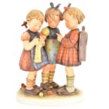 GOEBEL HUMMEL; a large figure titled 'Schoolgirls', height 24cm, with factory marks to the base.