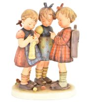 GOEBEL HUMMEL; a large figure titled 'Schoolgirls', height 24cm, with factory marks to the base.
