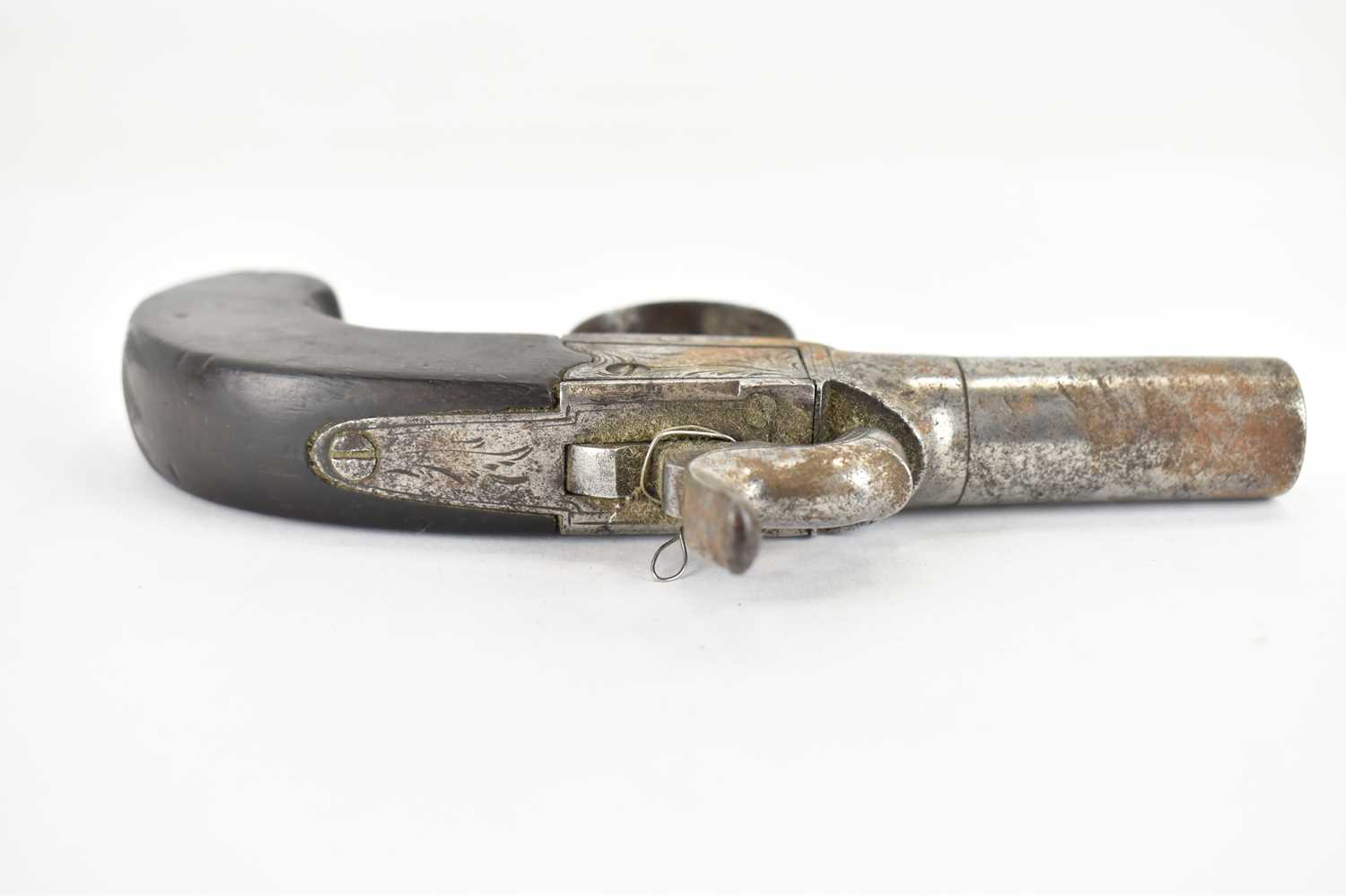 ASHFORD; a single shot percussion cap pistol, marked Ashford to the side (af). Condition Report: - - Image 3 of 4