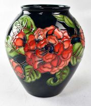 MOORCROFT; a vase in the 'Camelia' design, copyrighted for 1998, with impressed and painted marks to