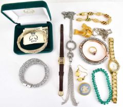 A collection of mixed modern costume jewellery to include a hinged bracelet from the Princess