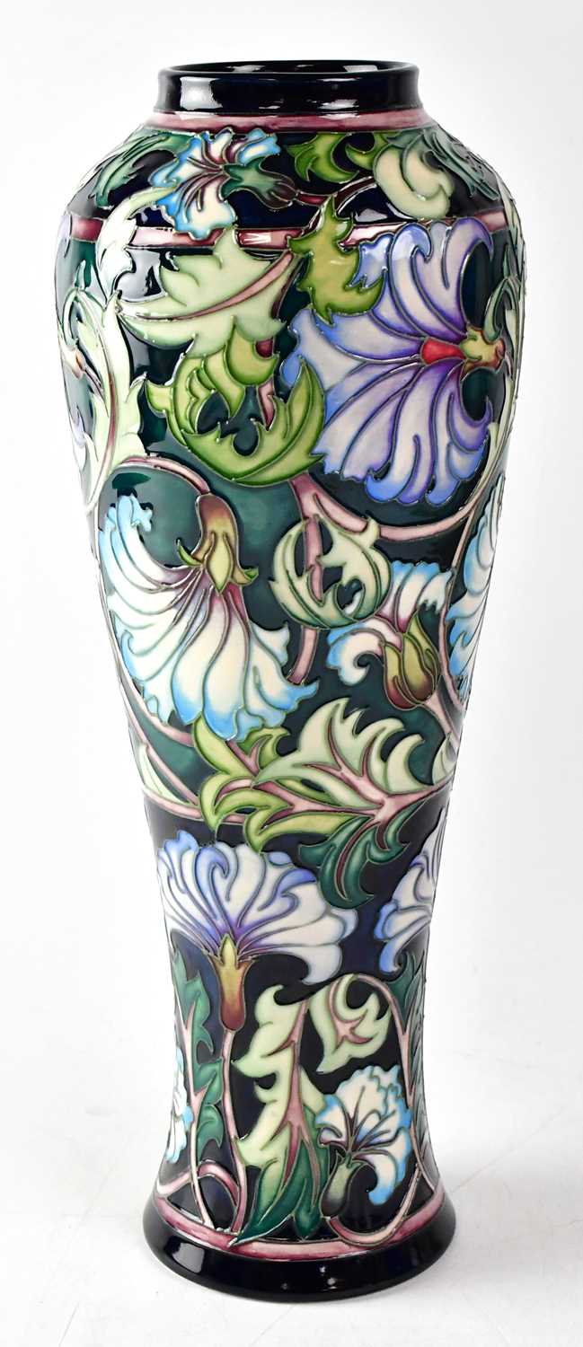 MOORCROFT; a large limited edition baluster vase in the 'Lazenby' design by Rachel Bishop,