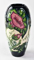 MOORCROFT; a vase in the 'Convolvulus' design, copyrighted for 1998, with impressed and painted