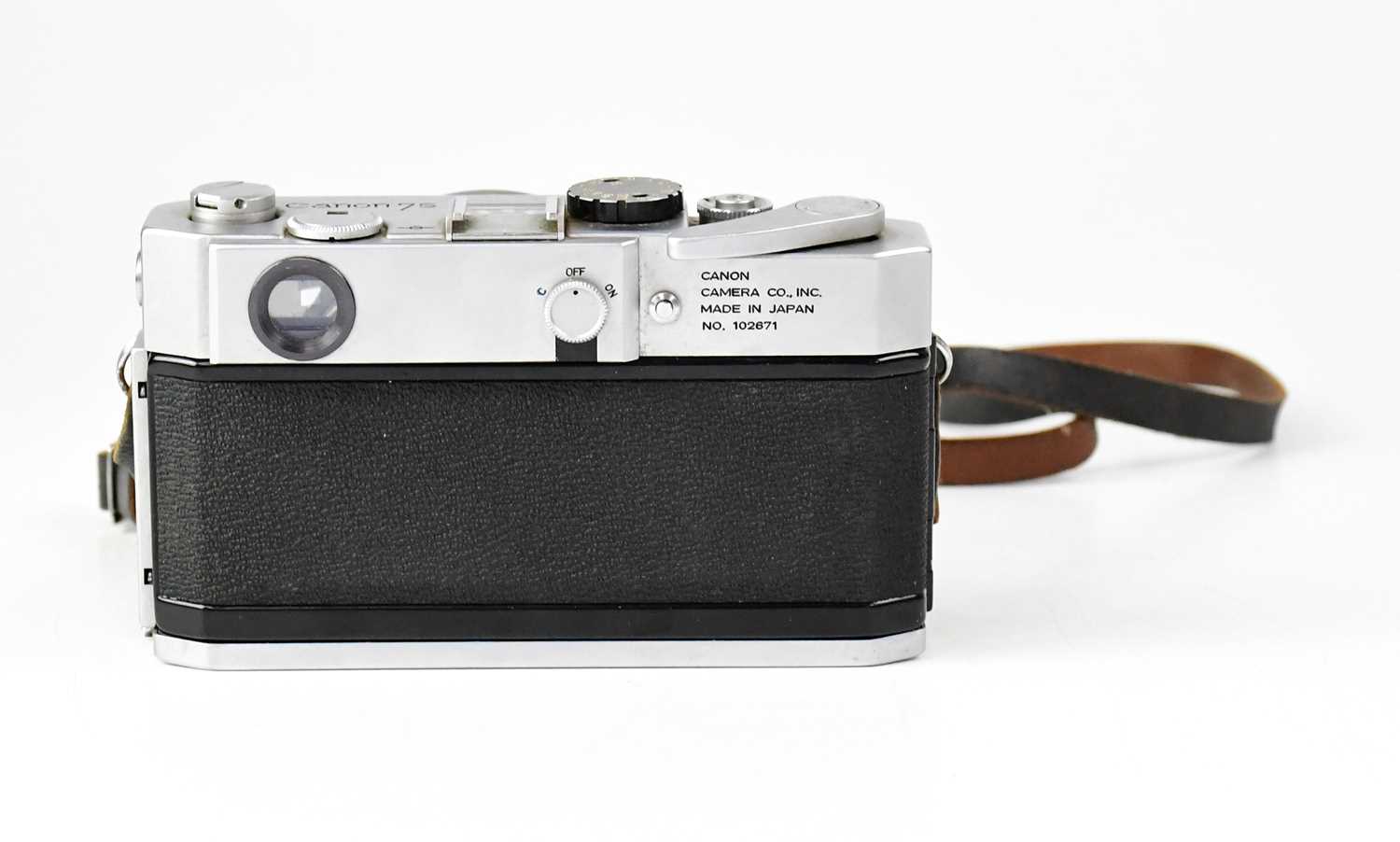 CANON; a 7S 35mm rangefinder camera, No. 102671, fitted with a Canon 50mm 1:0.95 lens, No. 15396, - Image 3 of 4