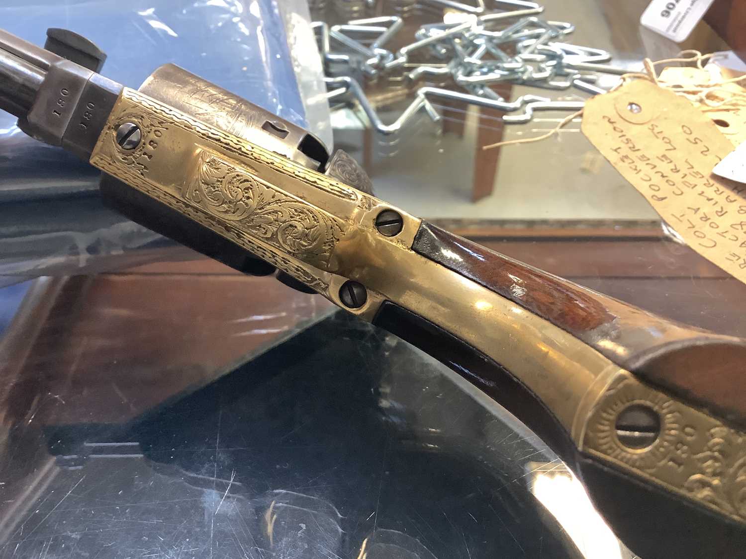 COLT; a London made 1851 Navy pattern .36" six shot single action percussion cap revolver with - Image 12 of 32