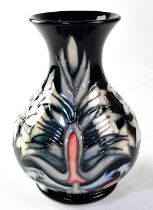 MOORCROFT; a vase in the 'Snakeshead' design, copyrighted for 1995, with impressed and painted marks