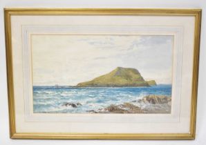 G S WALTERS RBA (1838-1924); watercolour, 'Worm's Head', signed and dated 1878, titled lower left,