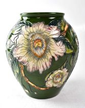 MOORCROFT; a baluster vase in the 'Gustavia Augusta' design by Debbie Hancock, copyrighted for 1998,