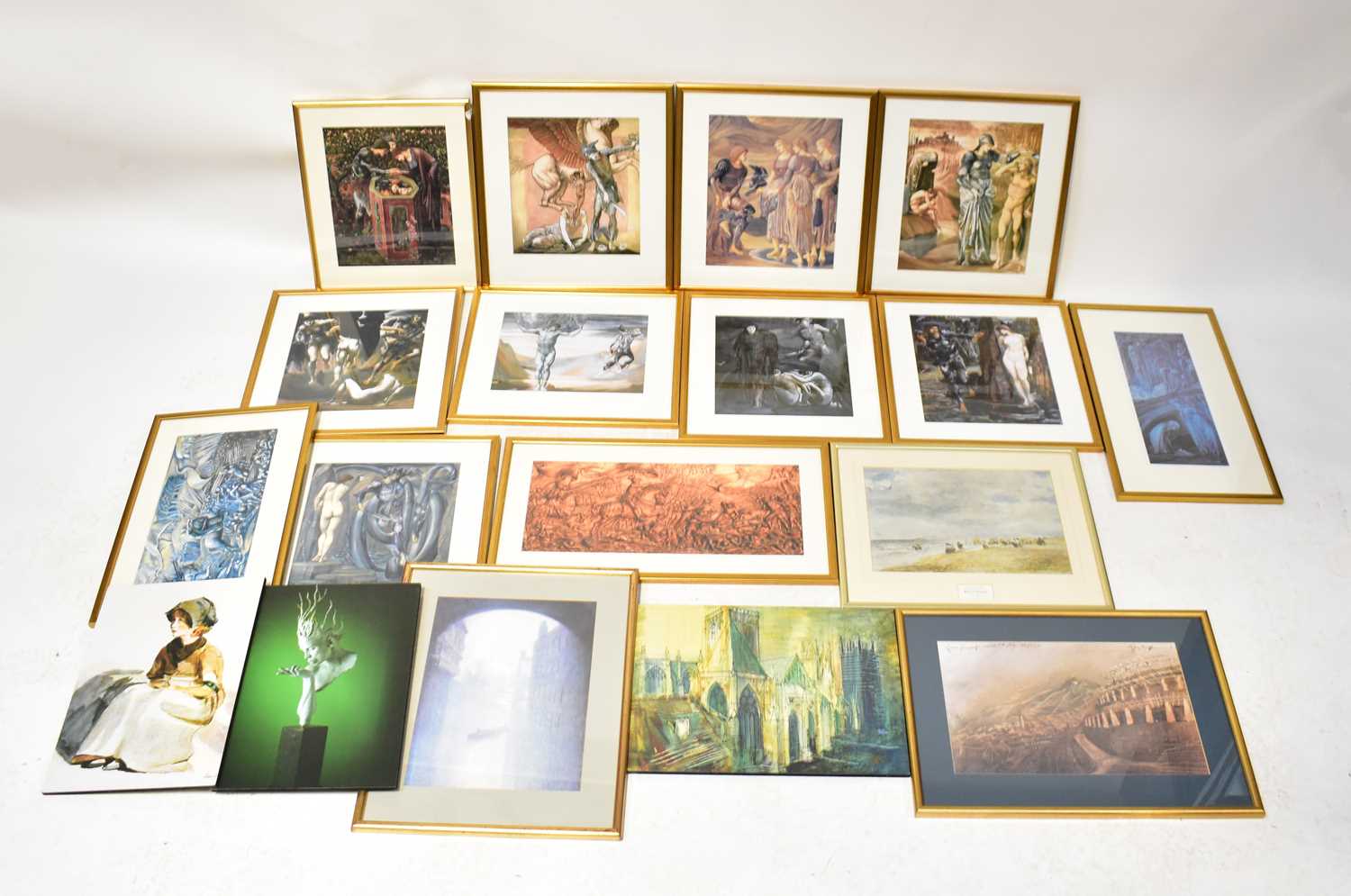 A quantity of prints, mainly relating to works Edward Coley Burne-Jones, the Pre-Raphaelites and - Image 2 of 2