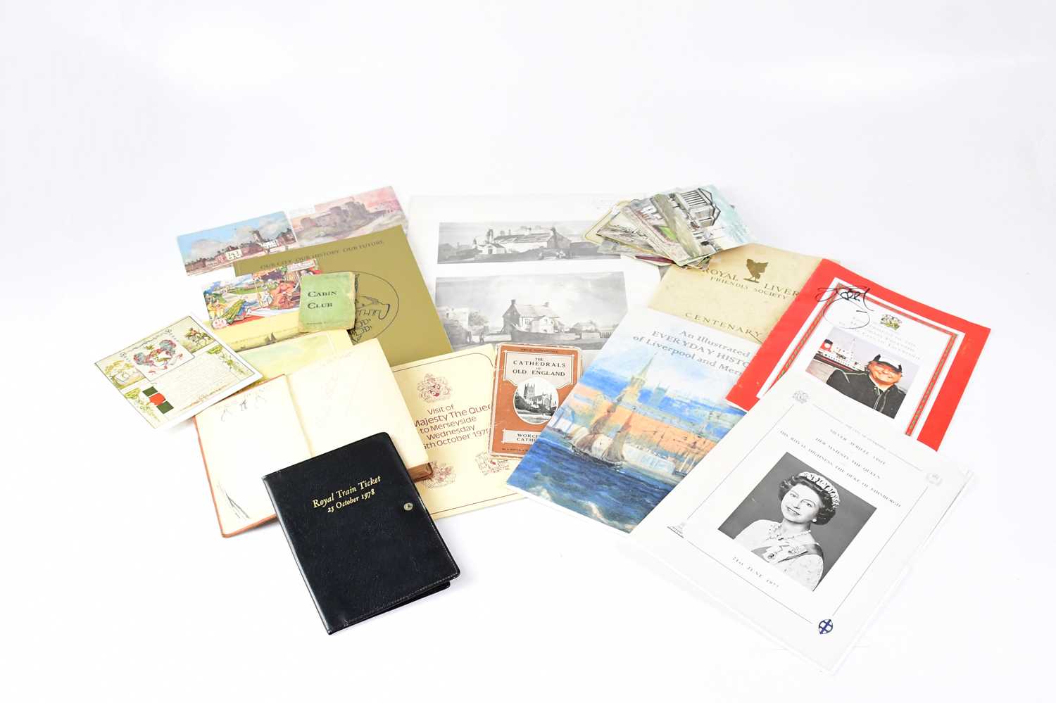 A collection of Liverpool related ephemera, to include a commemorative ticket for the official - Image 2 of 4