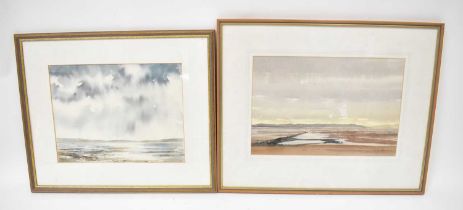 † JIM NICHOLSON; watercolour, 'Luskintyre, Harris', signed and dated 1983 lower right, signed