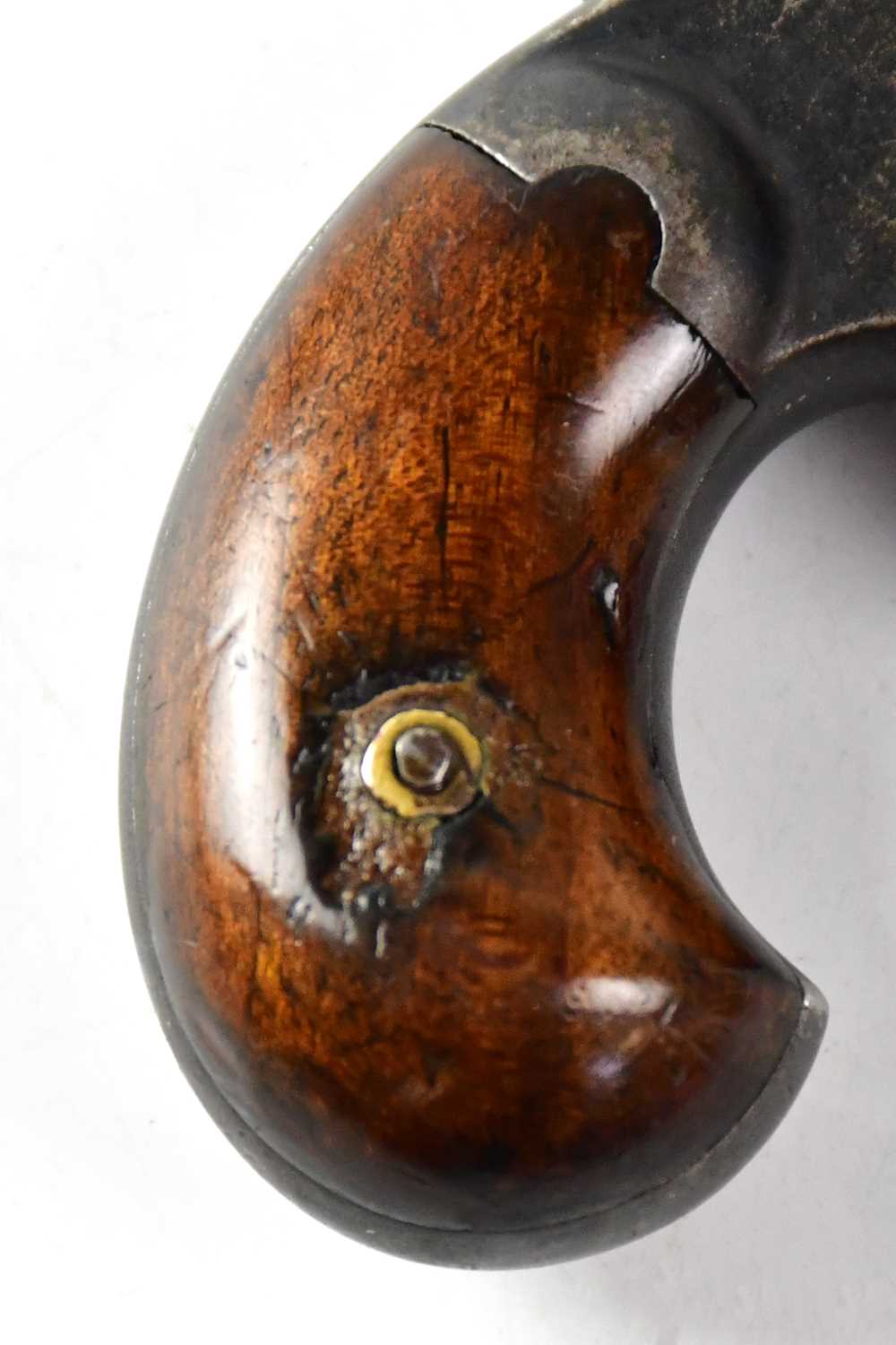 ETHAN ALLEN & CO; a .41" rimfire Derringer pocket pistol with 2 1/2" part octagonal barrel stamped - Image 6 of 6