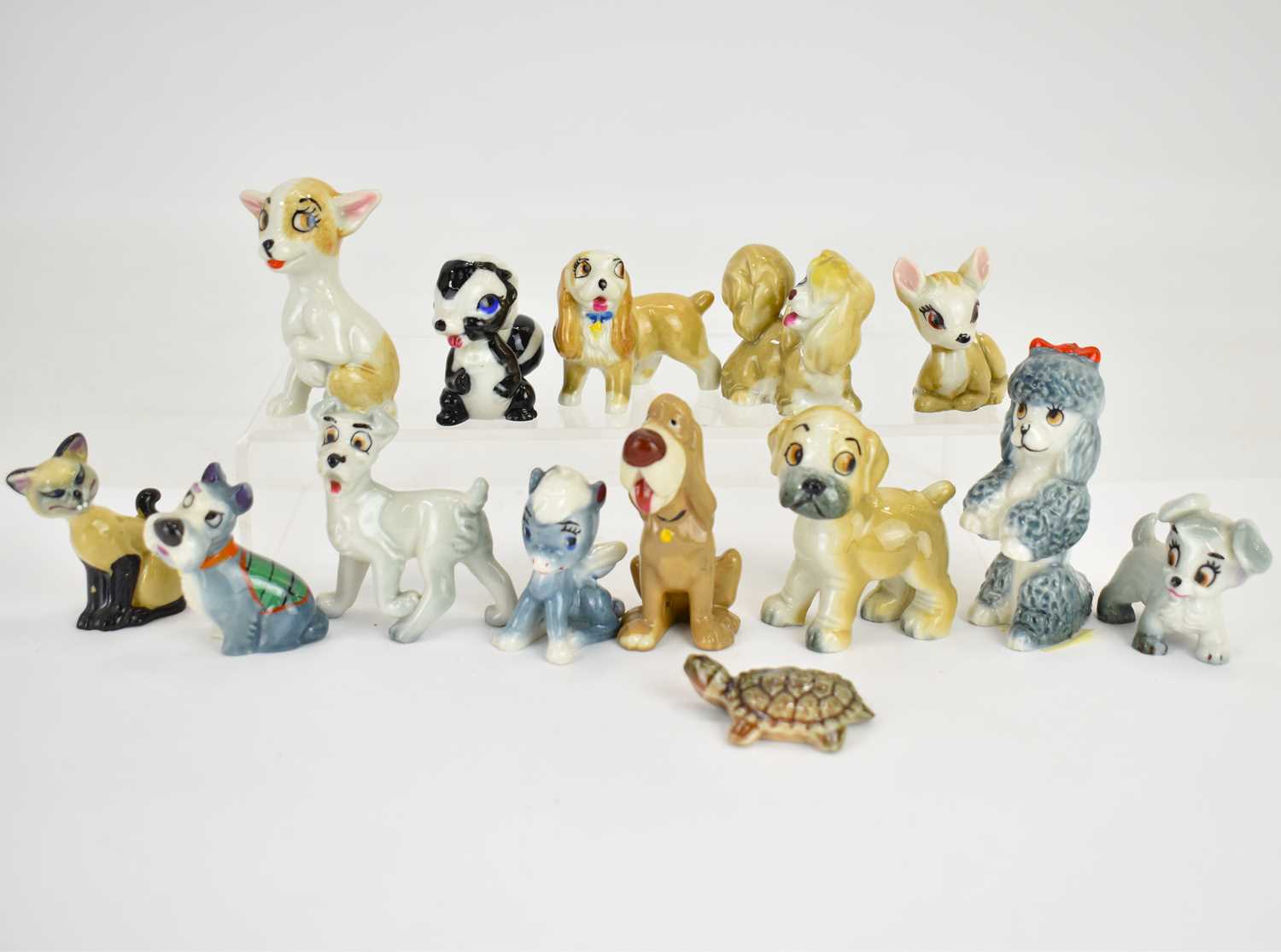 WADE; fourteen Whimsy figures to include 'Lady and The Tramp' (14).