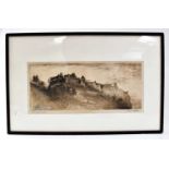 WILLIAM MILLER (19th century); etching, 'Edinburgh Castle', signed and titled in margin, 16 x