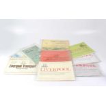 A collection of Liverpool related ephemera, to include a commemorative ticket for the official