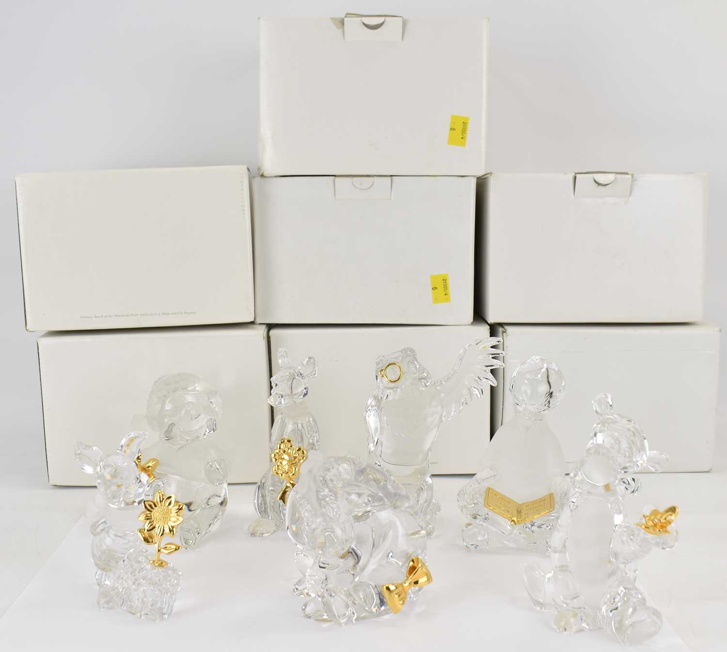 LENOX FOR DISNEY; six boxed lead crystal figures from the Disney Showcase collection, comprising '
