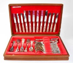 A Viners silver plated 'Kings' pattern six-setting cutlery service.