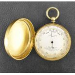 NEWTON & CO, FLEET STREET, TEMPLE BAR, LONDON; a pocket barometer, compensated 1680, inscribed to