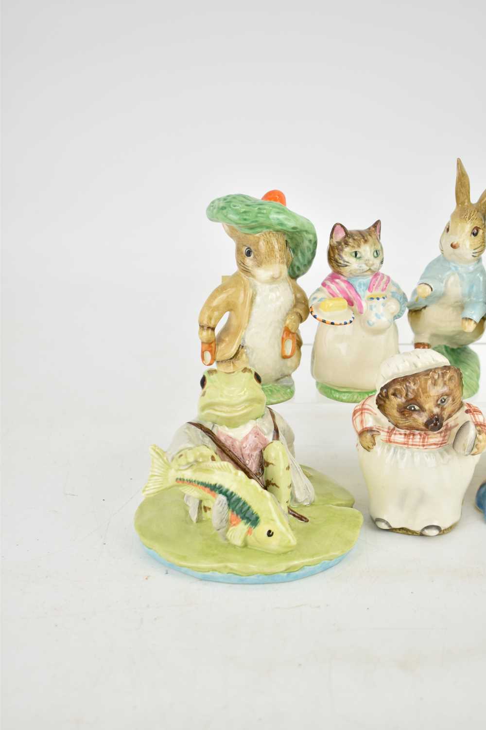 BESWICK; seven Beatrix Potter figures comprising 'Hunca Munca', 'Benjamin Bunny', 'Peter Rabbit', ' - Image 2 of 4