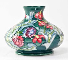 MOORCROFT; a vase in the 'Leicester' design, copyrighted for 1995, with impressed and painted