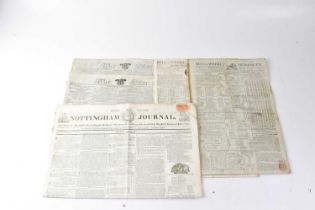 Two issues of The Star, dated Wednesday November 6th and Thursday November 7th 1805, each with
