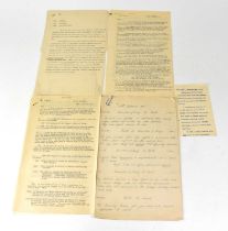 A small quantity of ephemera relating to HMS Perth, in particular regarding an encounter with a