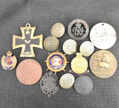 Various military and other collectibles to include a Second Class Iron Cross, HMS Cochrane badge, SS