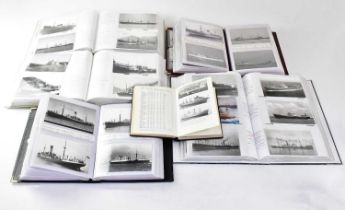 An extensive archive of photographs of ships, contained in thirteen photograph albums, with the
