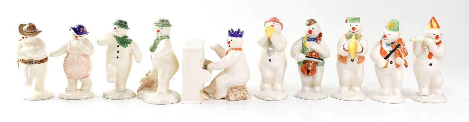 THE SNOWMAN; five boxed Royal Doulton figures, comprising DS10 'Flautist Snowman', DS11 'Violinist