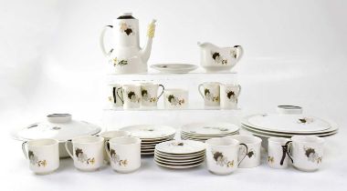 A quantity of mid-century tea and dinnerware, to include Royal Doulton 'Westwood' coffee pots,