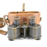 A pair of Kershaw & Son Ltd., Leeds, 1918, no. 37449 no. 3 MkII WWI military binoculars, in