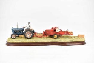 BORDER FINE ARTS; a limited edition figure group 'Hay Baling', model no. B0738, numbered 652/2002,