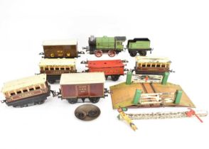 HORNBY MECCANO; an O gauge, 3435 locomotive and tender, various coaches to include Pullman Viking,