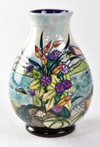 MOORCROFT; a vase in the 'Islay' design, copyrighted for 1998, with impressed and painted marks to