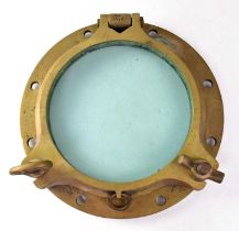 An antique bronze porthole by John Roby Ltd, Rainhill (Liverpool), stamped 'G4 1214' with maker's