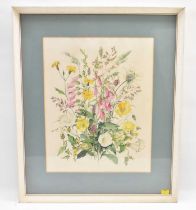 † PATIENCE ARNOLD (Exh 1925-1939); watercolour, wild summer flowers, signed lower right within