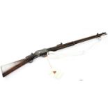 ENFIELD; a deactivated 1876 Pattern Mk II .303" Martini-Henry under lever rifle, stamped to the