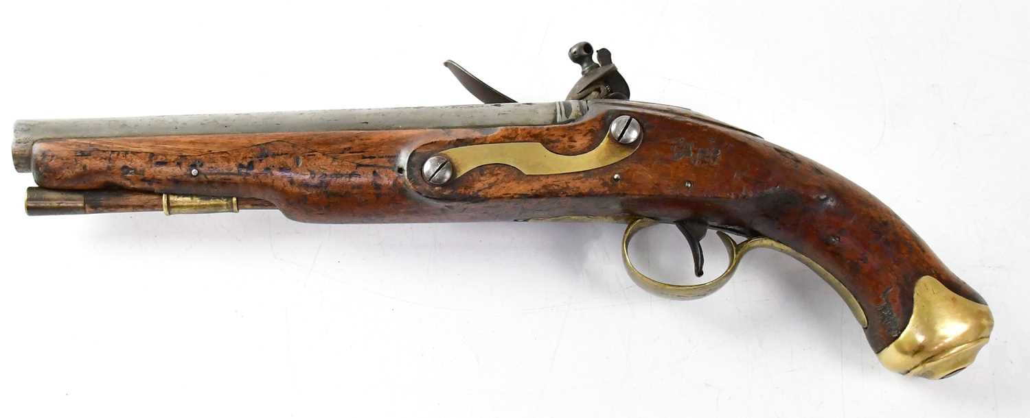 TOWER, LONDON; a 1799 pattern light dragoon .65" flintlock pistol, 8.5" barrel with various - Image 2 of 2