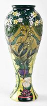 MOORCROFT; a baluster vase in the 'Ryden Lane' design, copyrighted for 1997 and dated 13.1.99,