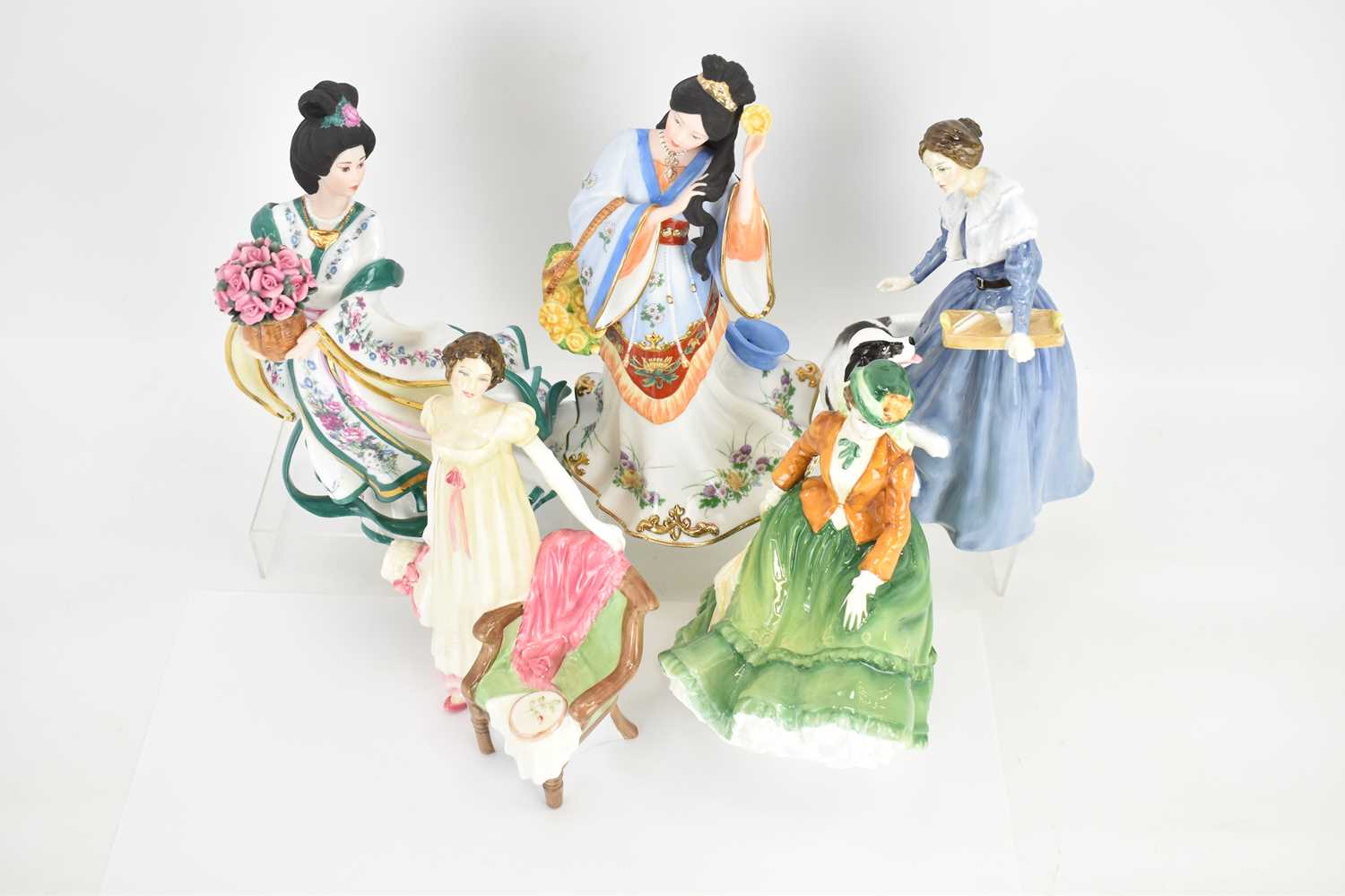 ROYAL DOULTON; three boxed 'Romance of Literature' series porcelain figures comprising, HN3842 'Jane - Image 2 of 2