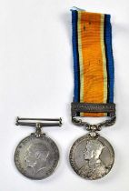 Two WWI medals, comprising a British India General Service Medal with Afghanistan NWF 1919 bar,