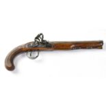 WILKISON, EDINBURGH; a late 18th/early 19th century best quality 15 bore flintlock duelling