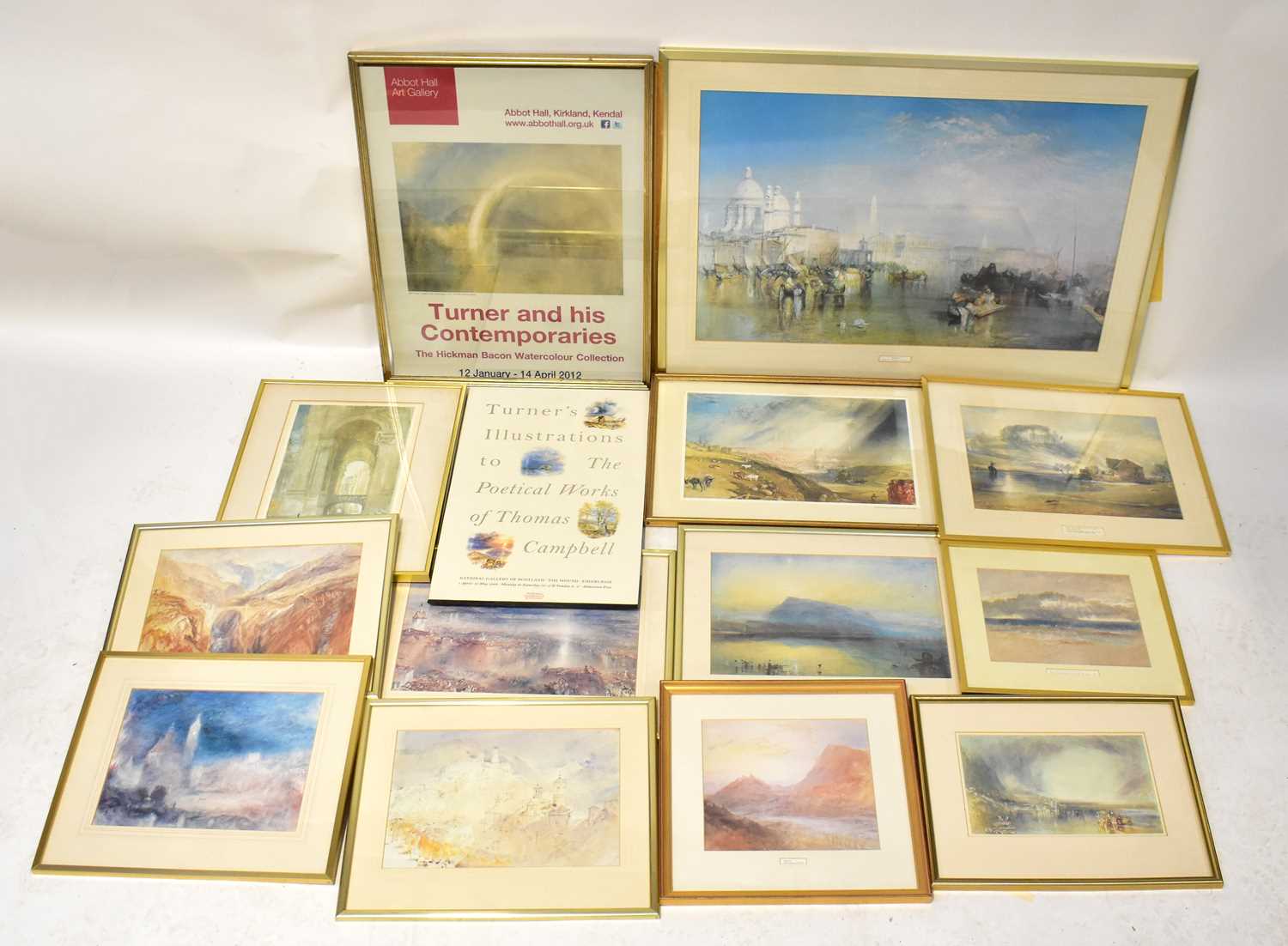 A quantity of prints relating to J. M. W. Turner, mostly prints of his work, including 'Venice', - Image 2 of 2