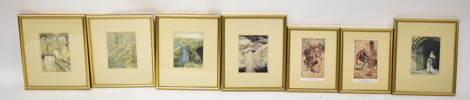 Sixteen Arthur Rackham prints, to include illustrations from 'The Romance of King Arthur', ' - Image 3 of 3