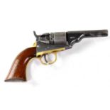 COLT; a M1862 pattern .38" rimfire factory converted five shot single action pocket Navy revolver,