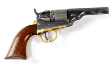 COLT; a M1862 pattern .38" rimfire factory converted five shot single action pocket Navy revolver,